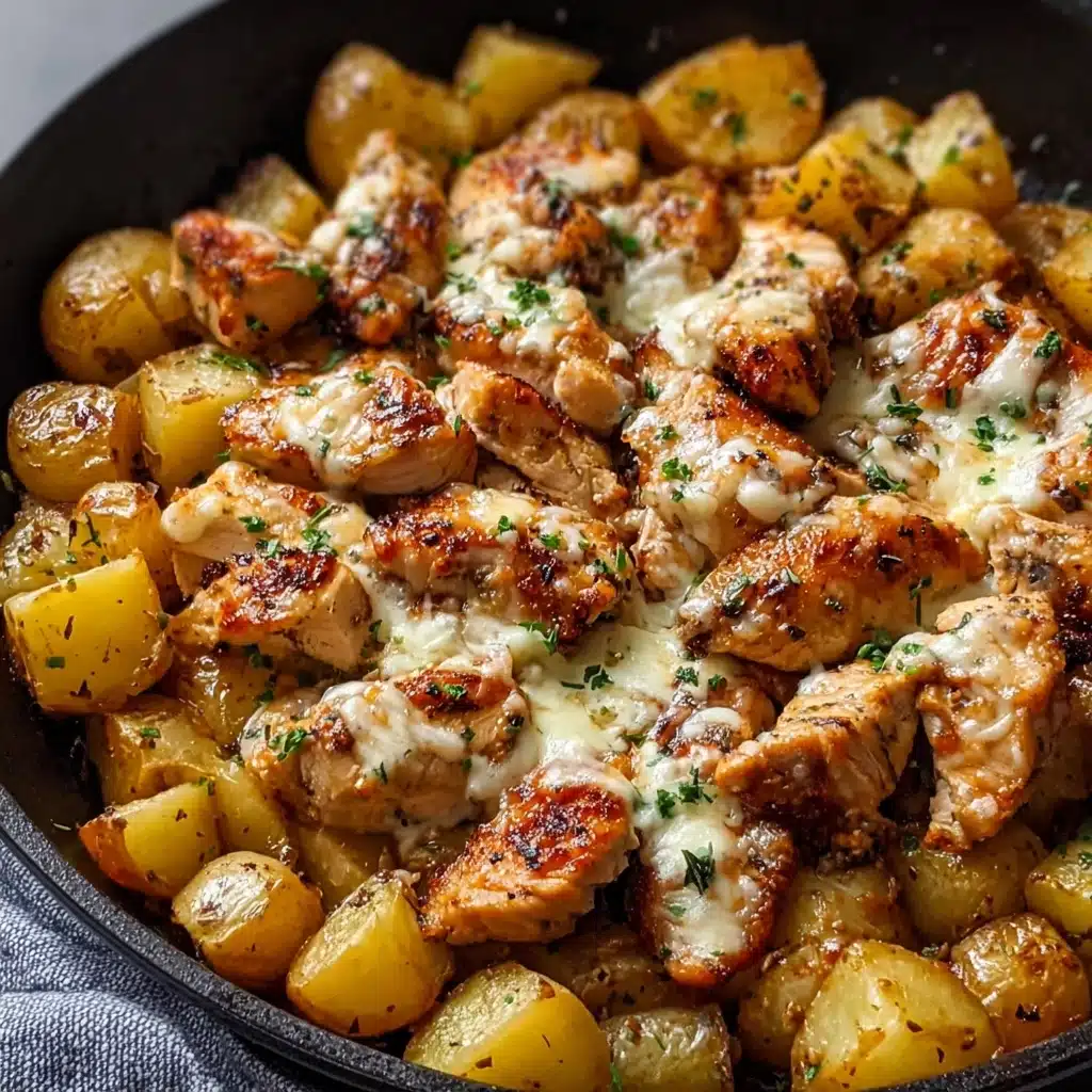 Garlic Parmesan Chicken and Potatoes Recipe - Recipe Image