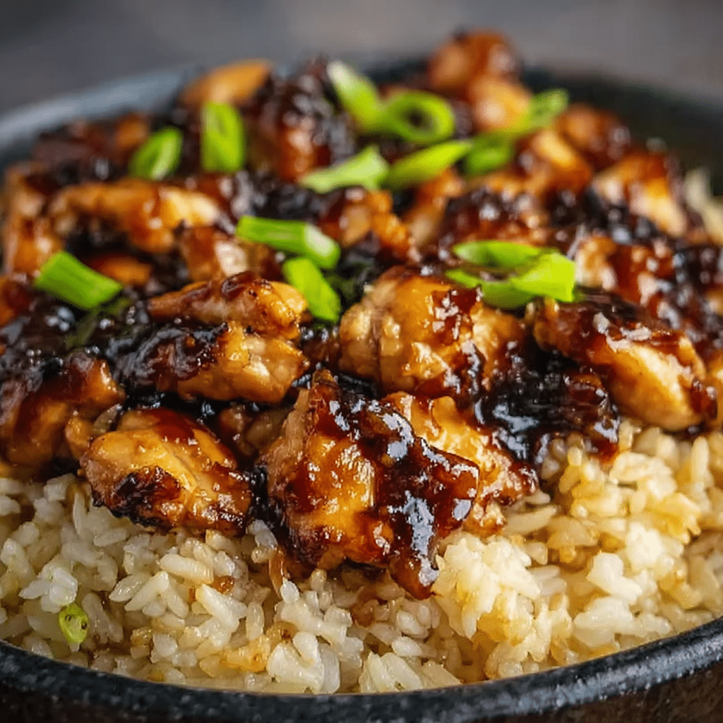 Honey BBQ Chicken Rice Recipe