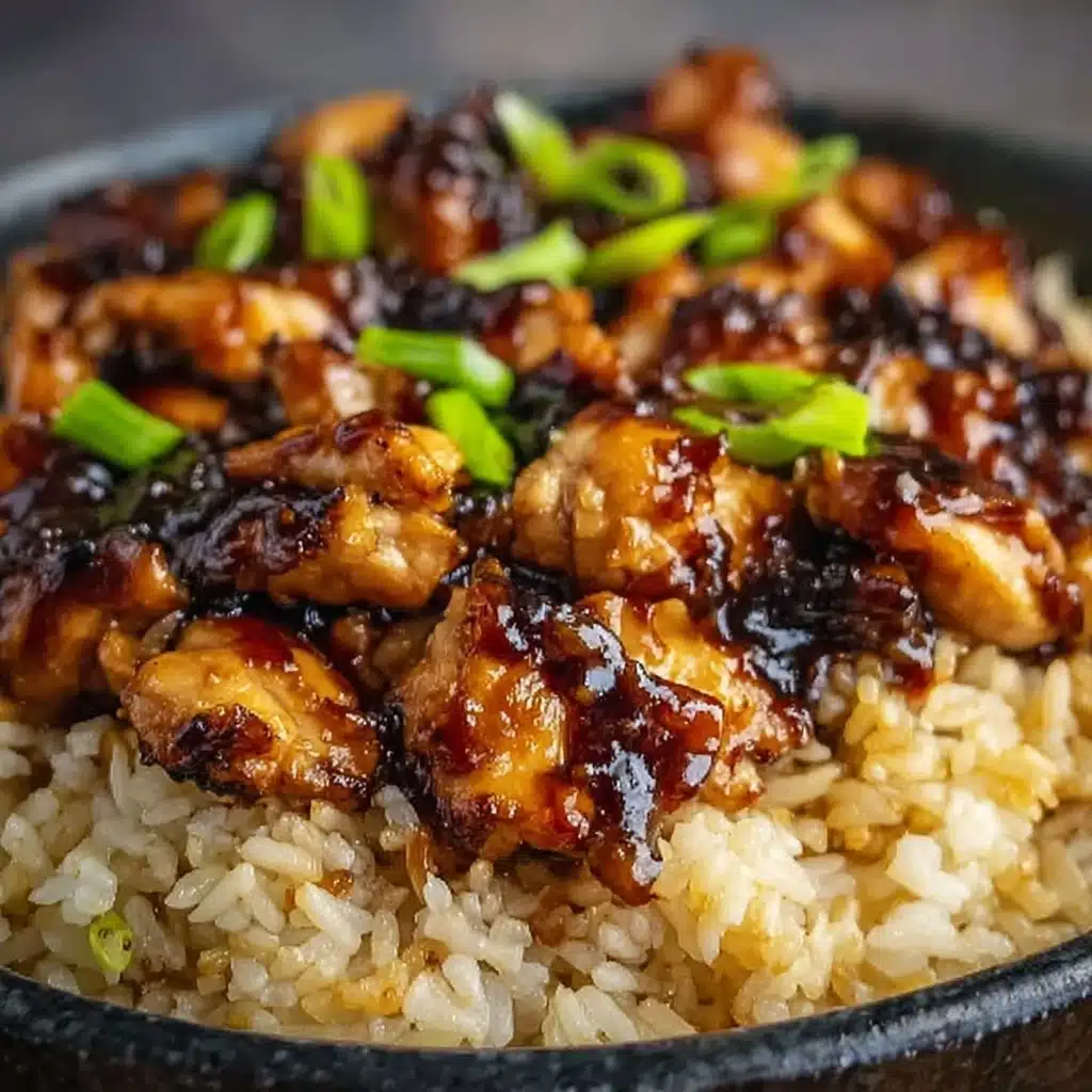 Honey BBQ Chicken Rice Recipe - Recipe Image