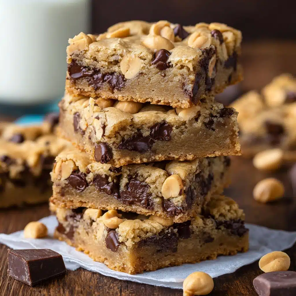 Chocolate Chip Peanut Butter Oatmeal Bars Recipe - Recipe Image