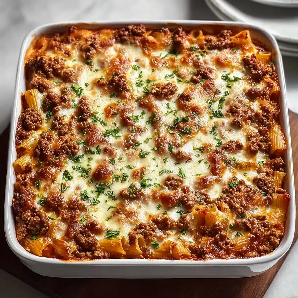 Layer half the cooked pasta in the baking dish Recipe