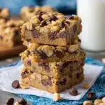 Chocolate Chip Peanut Butter Oatmeal Bars Recipe