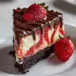 Chocolate Strawberry Swirl Cheesecake Recipe