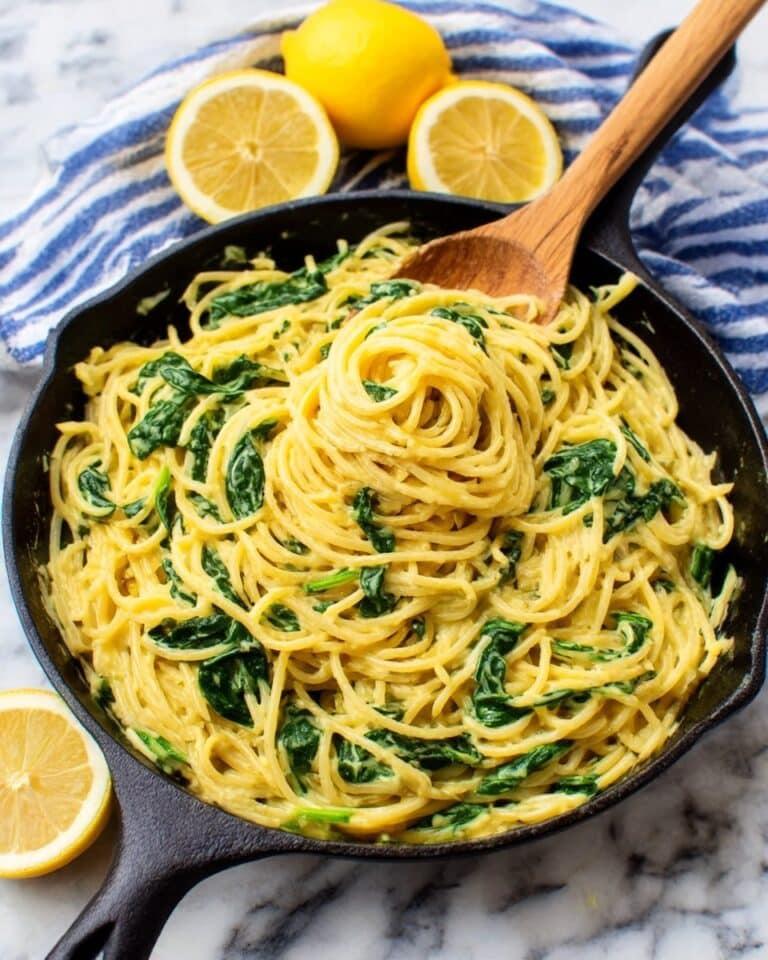 Lemon Spinach Pasta Recipe