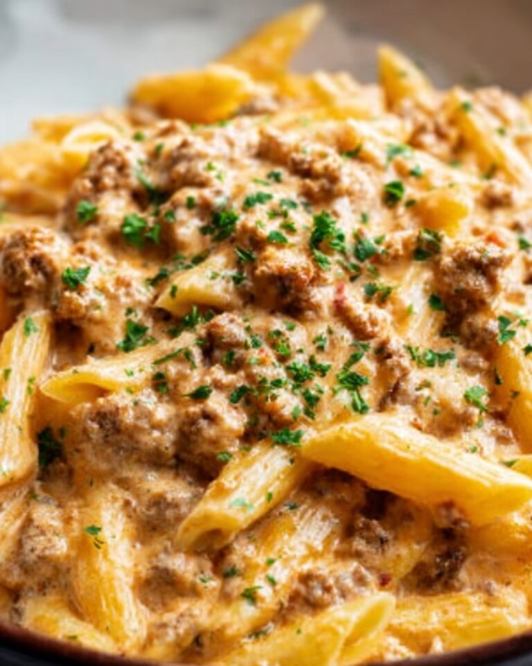 High Protein Creamy Beef Pasta for Quick Weeknight Dinners Recipe