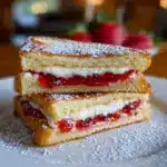 Fried Strawberry Cheesecake Sandwiches Recipe