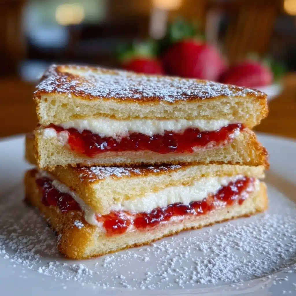 Fried Strawberry Cheesecake Sandwiches Recipe
