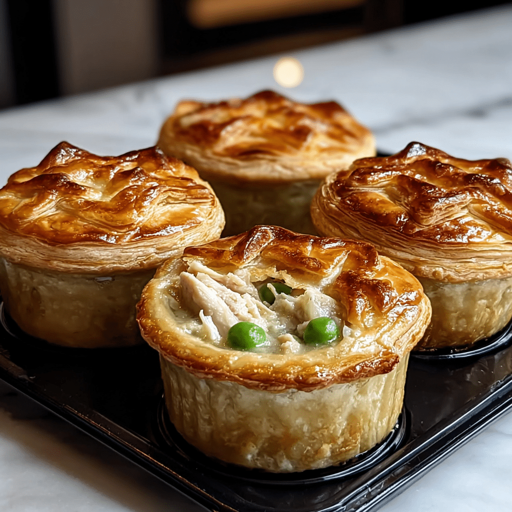 Mini Chicken Pot Pies Recipe - Recipe Image