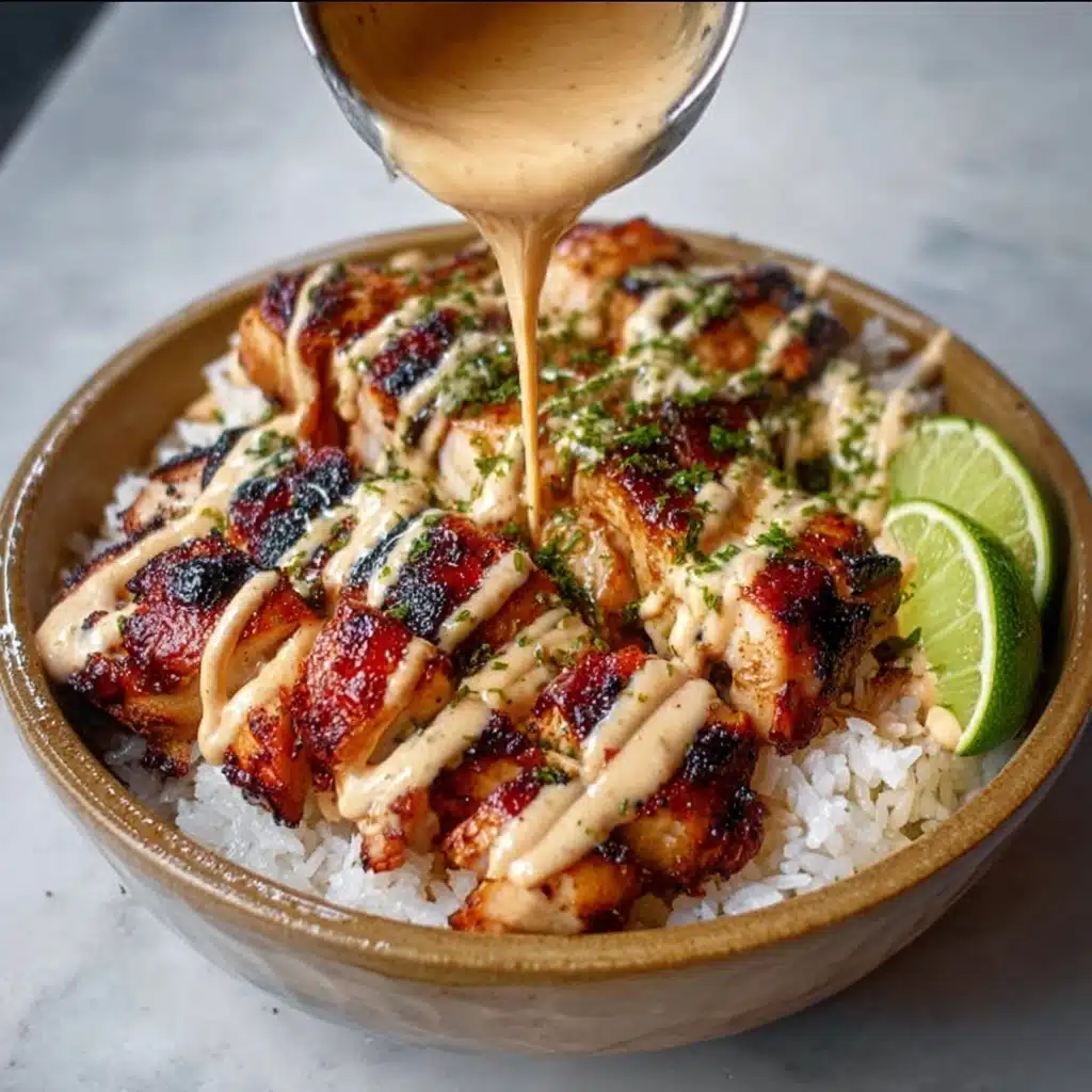Sweet Chili Chicken Bowl with Coconut Lime Drizzle Recipe - Recipe Image