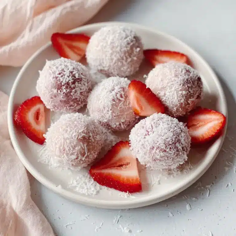 Healthy Strawberry Cheesecake Protein Balls Recipe