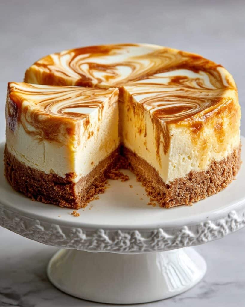 Cheesecake with Pumpkin Swirl Recipe