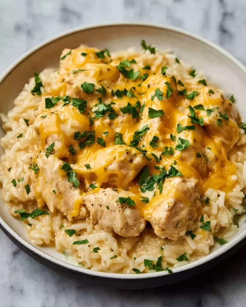 Irresistible Cheesy Chicken and Rice Recipe for Cozy Nights Recipe
