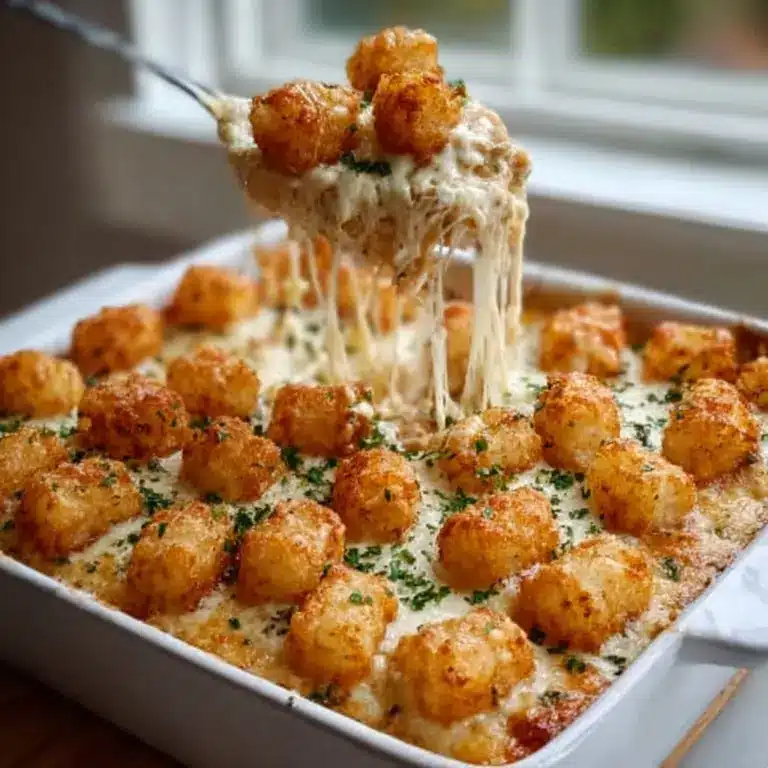 lfredo Tater Tot Casserole in 35 Minutes Recipe