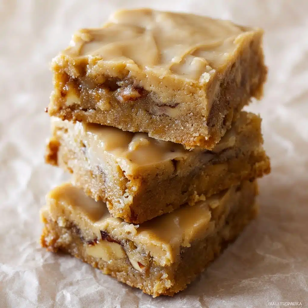 Maple Glazed Apple Blondies Recipe - Recipe Image