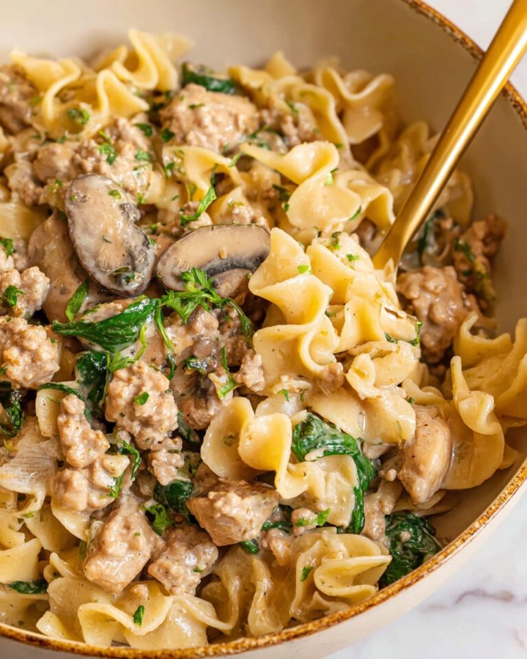 One-Pot Ground Turkey Stroganoff Recipe