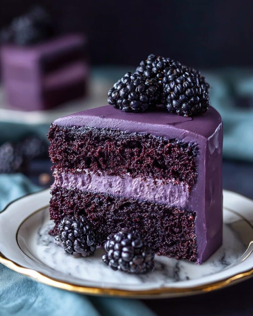 Blackberry Velvet Gothic Cake Recipe