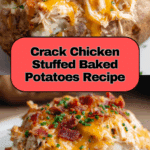 Crack Chicken Stuffed Baked Potatoes Recipe