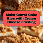 Decadent Carrot Cake Bars with Cream Cheese Frosting Recipe