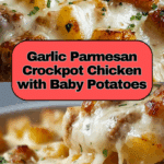 Garlic Parmesan Crockpot Chicken and Potatoes Recipe