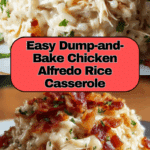 Dump-and-Bake Chicken Alfredo Rice Casserole Recipe