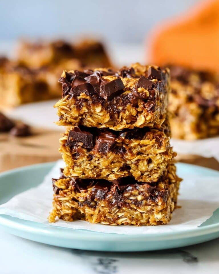 Healthy Pumpkin Oatmeal Bars Recipe