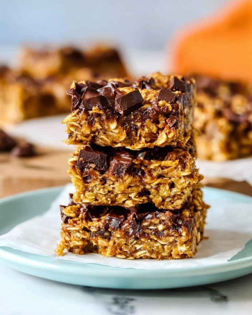 Healthy Pumpkin Oatmeal Bars Recipe