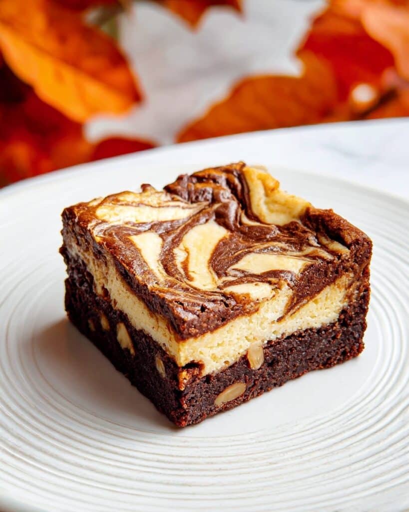 Fudgy Swirled Pumpkin Cheesecake Brownies Recipe