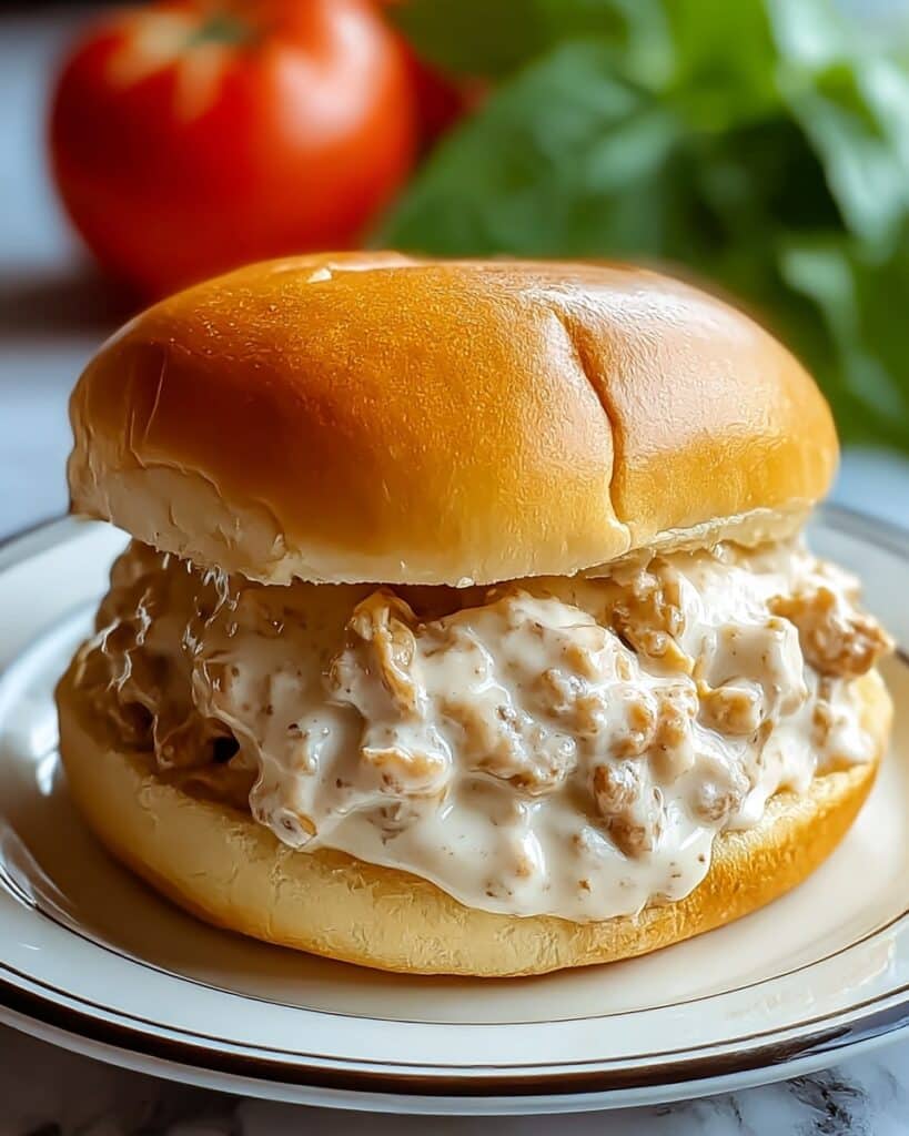 Creamy Chicken Alfredo Sloppy Joes for Comfort Food Bliss Recipe