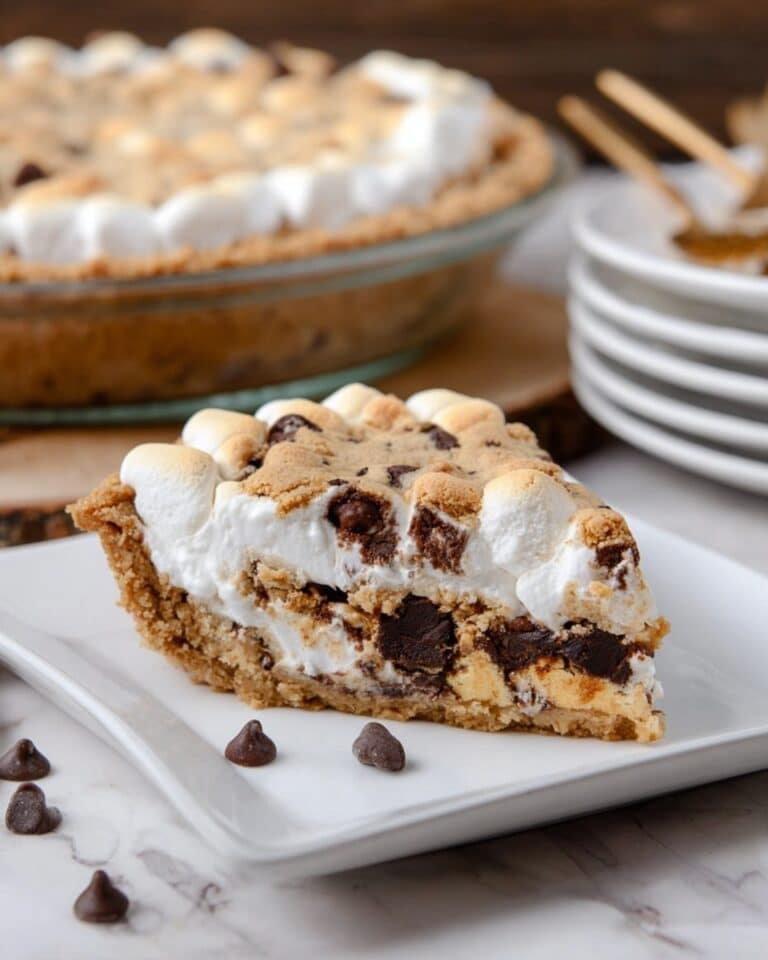 S’mores Pie With Marshmallow Fluff Recipe