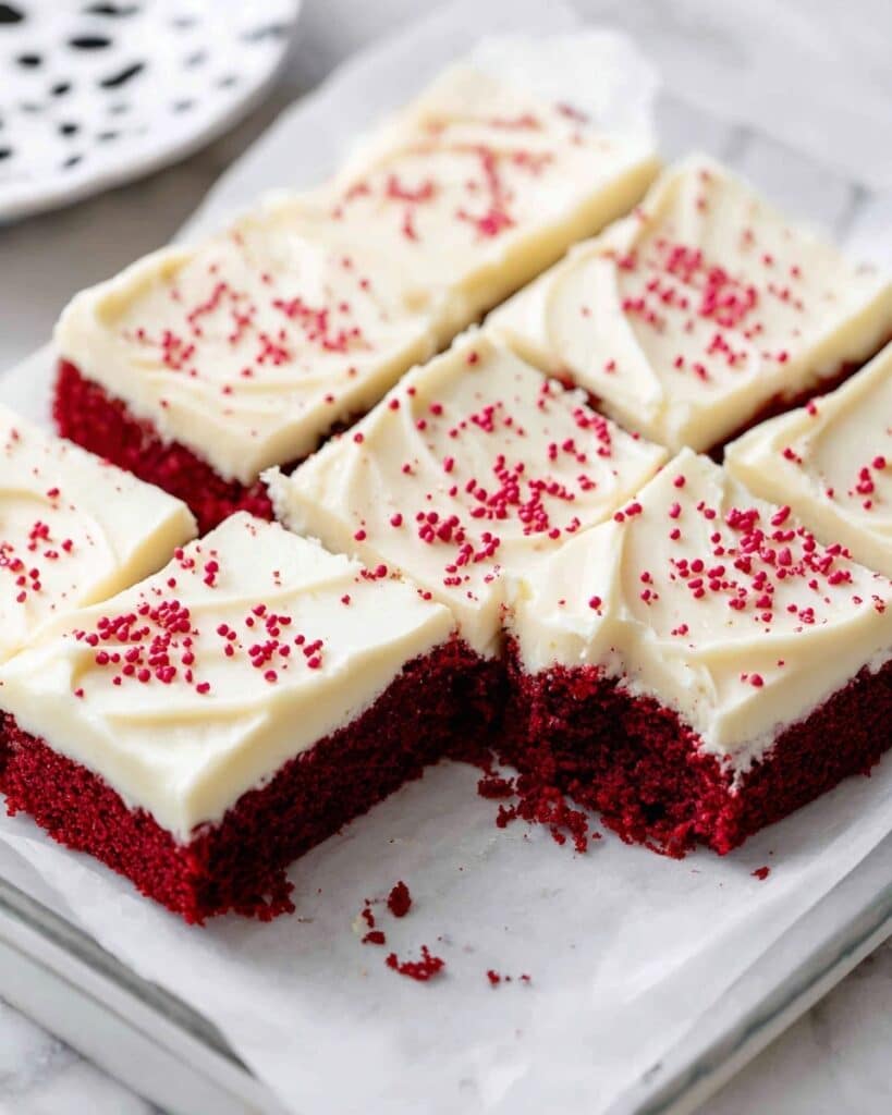 Red Velvet Cookie Bars Recipe