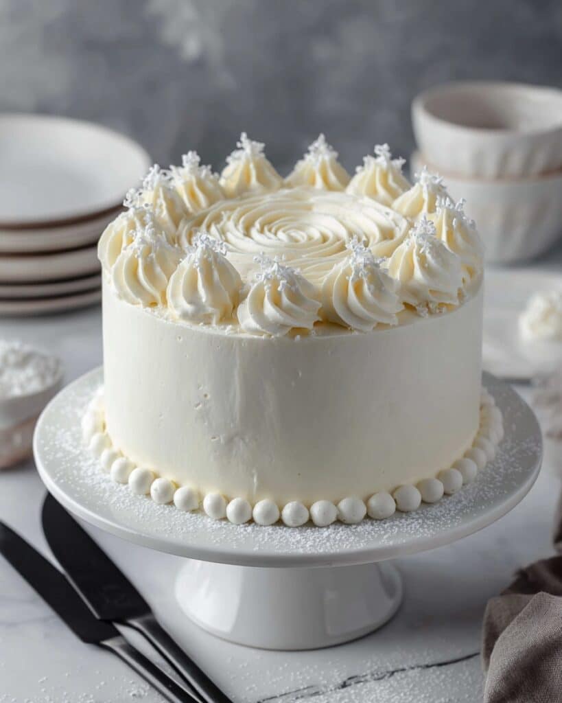 White Almond Wedding Cake Recipe