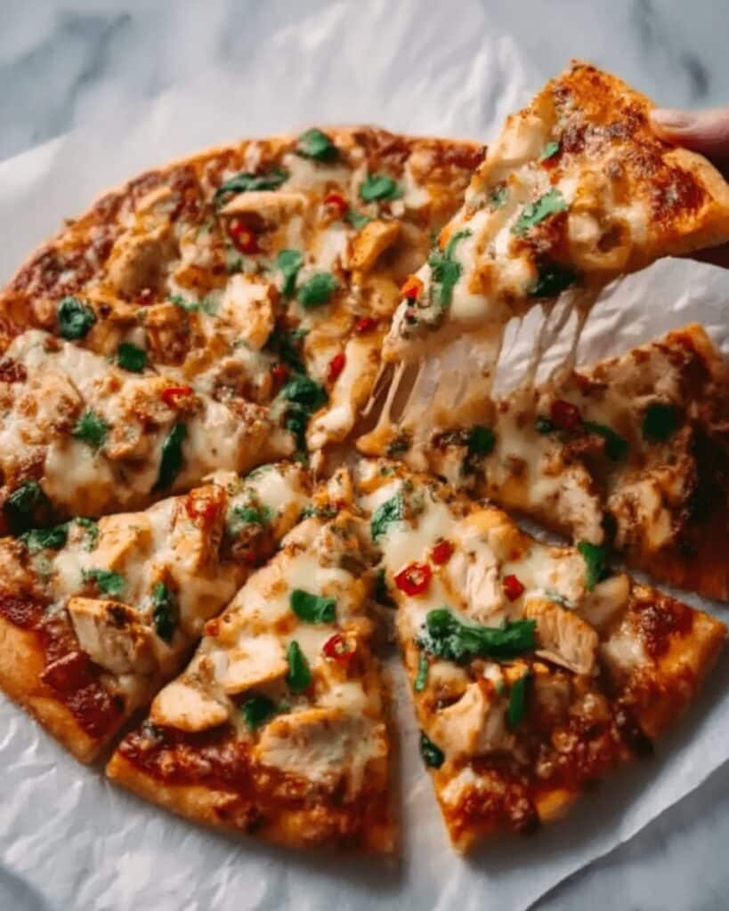 Sweet Chili Garlic Chicken Pizza Recipe