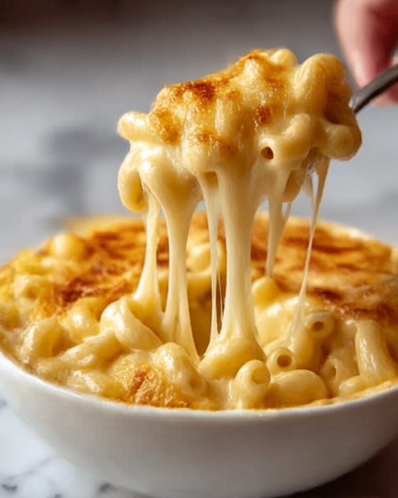 Creamy Baked Mac and Cheese with Crispy Panko Topping Recipe