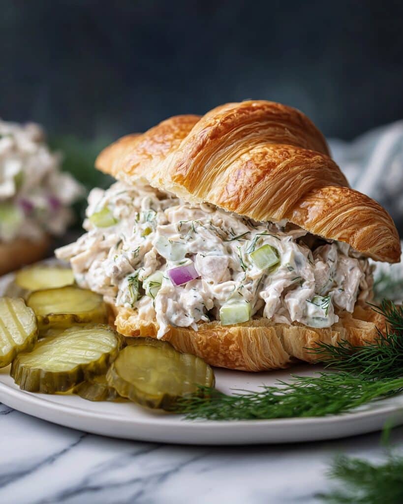 Savory Dill Pickle Chicken Salad Recipe