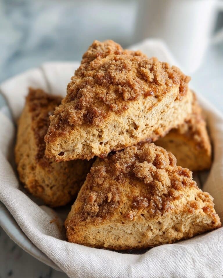 Cinnamon Scones with Brown Sugar Crumb Topping Recipe