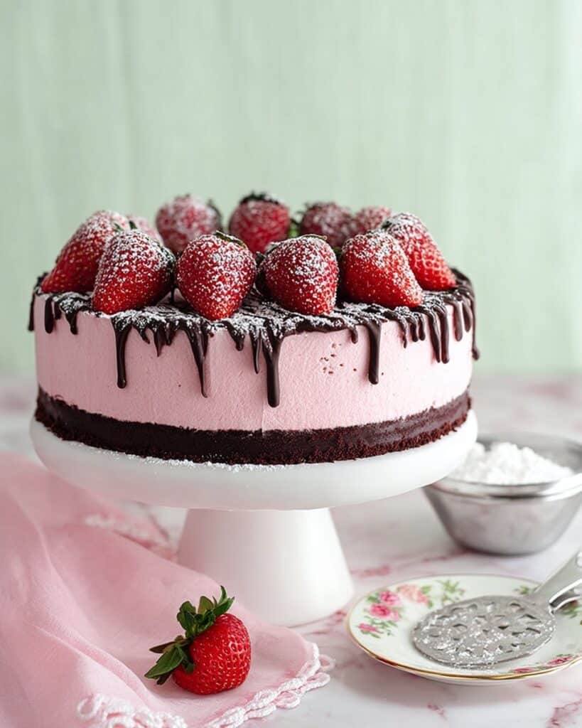 Chocolate Covered Strawberry Cheesecake Recipe
