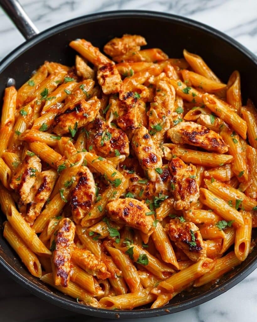 Make One-Pan Tangy Honey BBQ Chicken Penne for a Quick Dinner Delight! Recipe