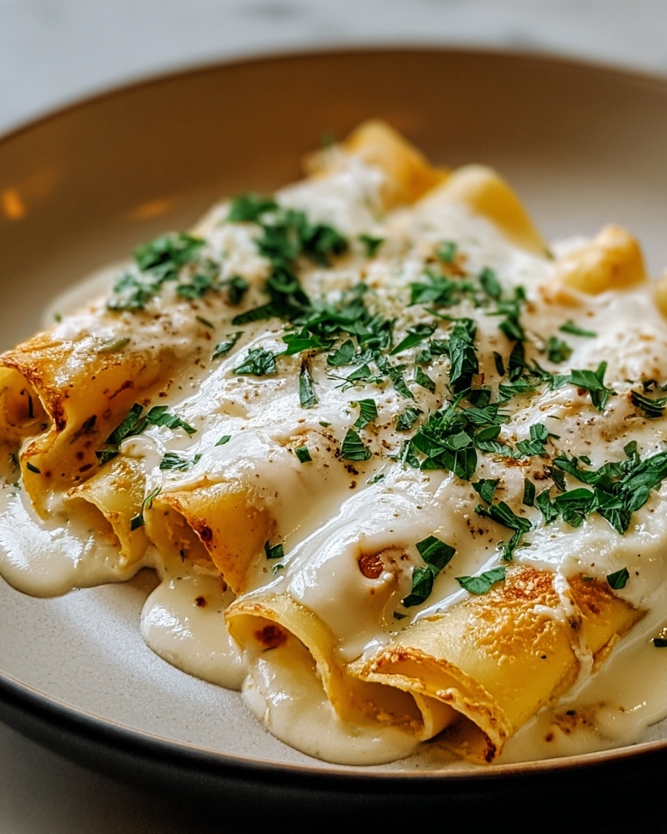 The image shows several round salmon patties stacked close together on a white plate with a slightly crispy, golden-brown to dark brown crust and visible green herbs mixed throughout. The patties are thick and textured, with some orange pieces of cooked salmon visible in each patty. In the top left corner, part of a white bowl containing a creamy, white sauce garnished with green herbs is visible. The background has a clean white marbled texture. photo taken with an iphone --ar 4:5 --v 7