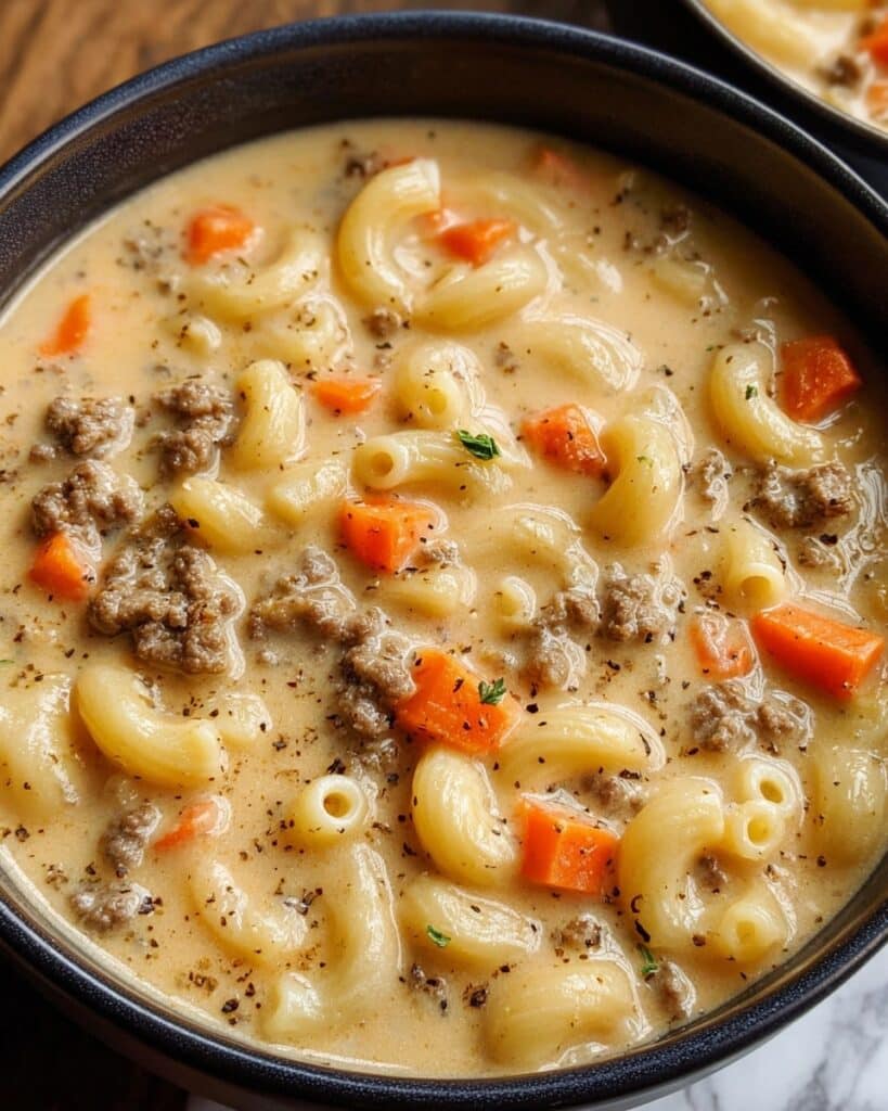 Cheeseburger Macaroni Soup Recipe