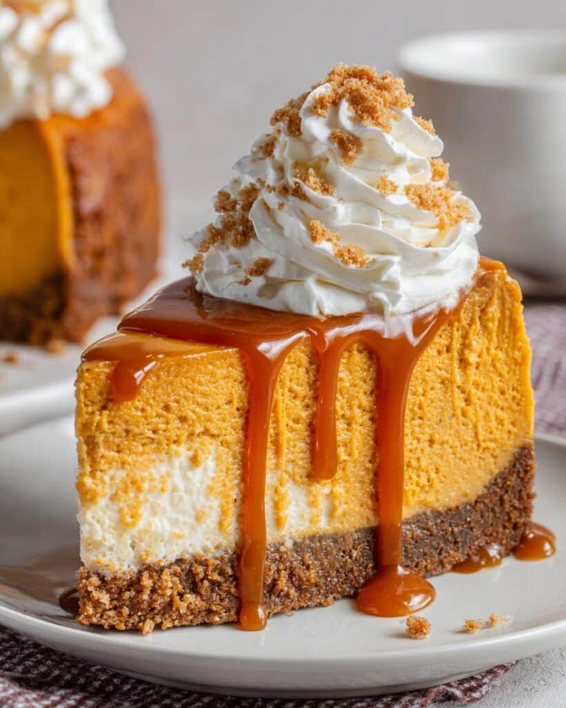 Pumpkin Cheesecake with Gingersnap Crust Recipe