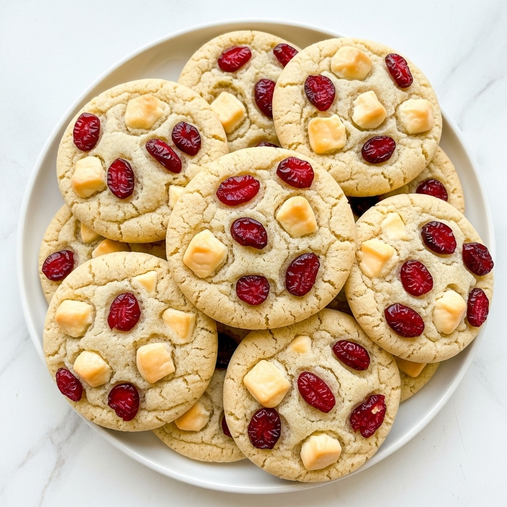 Cranberry Cookies with White Chocolate Chips and Orange Zest Recipe