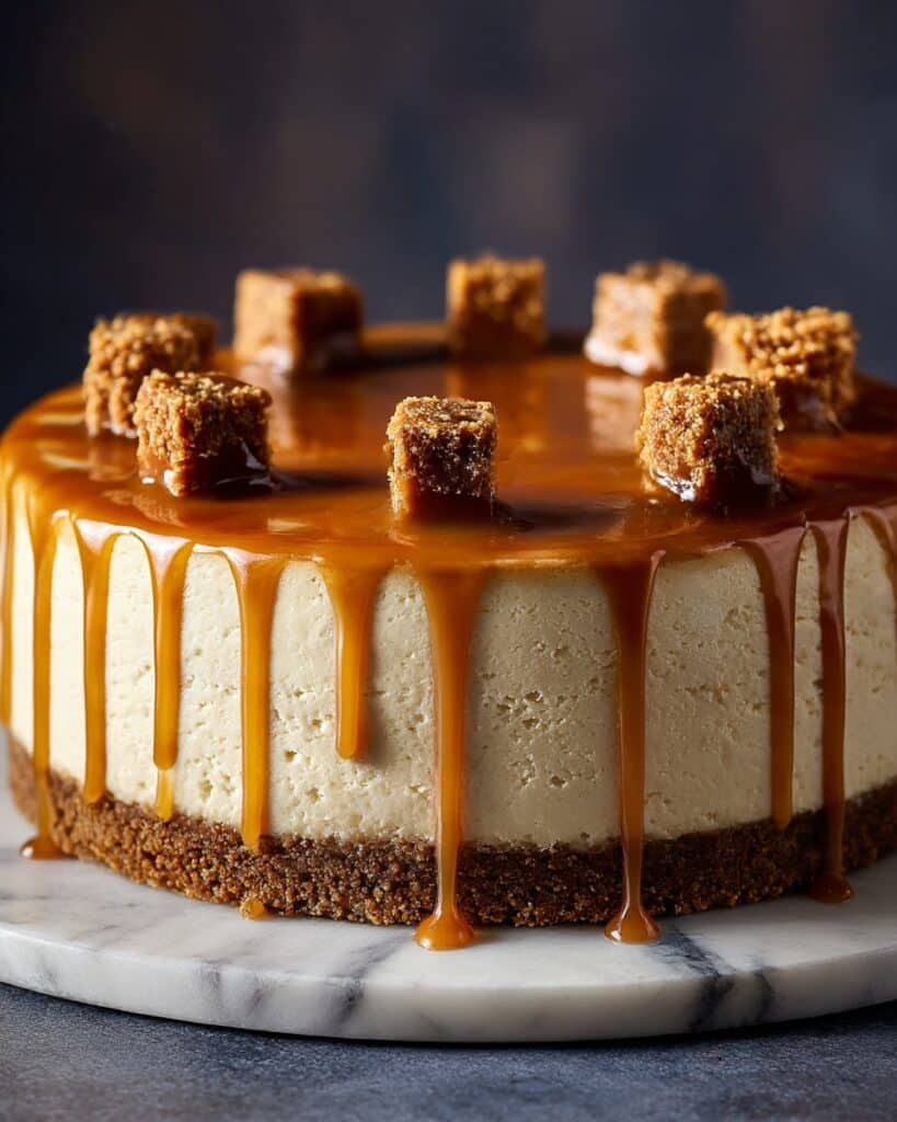 Biscoff Salted Caramel Cheesecake Recipe