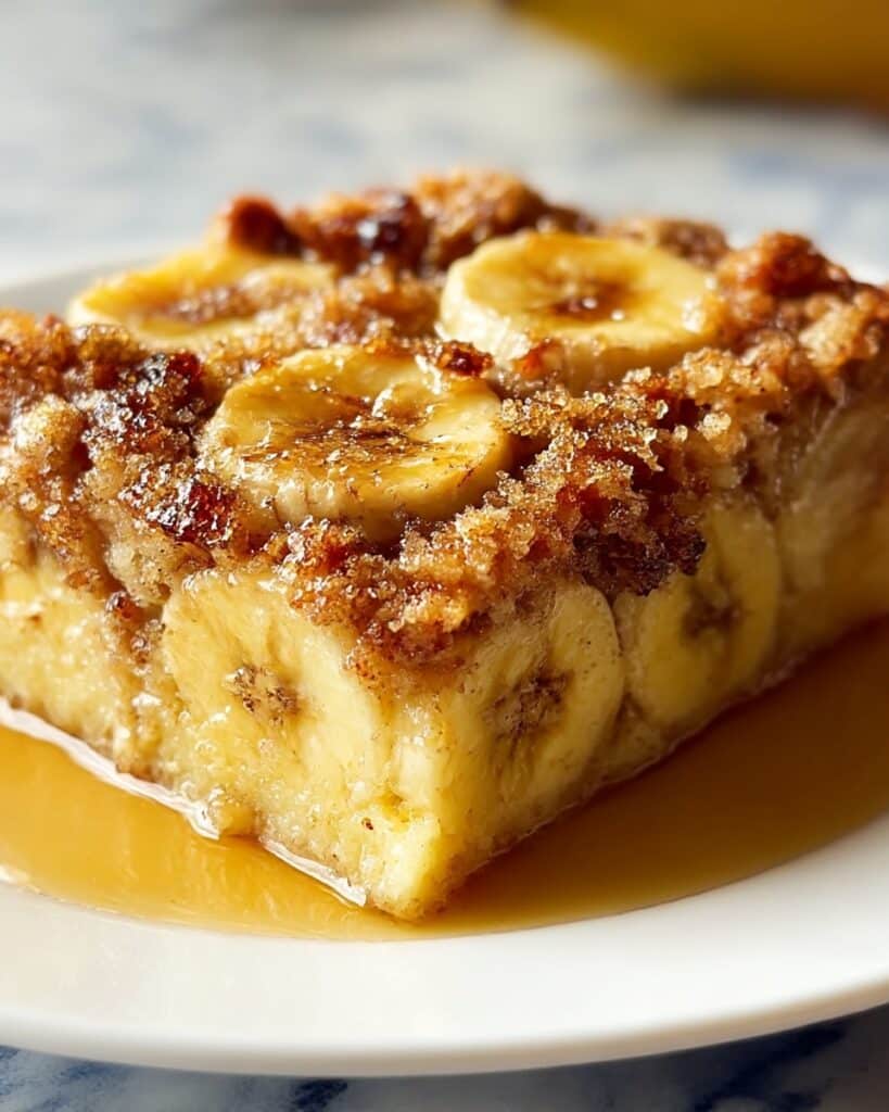 Overnight Baked Banana French Toast Casserole Recipe