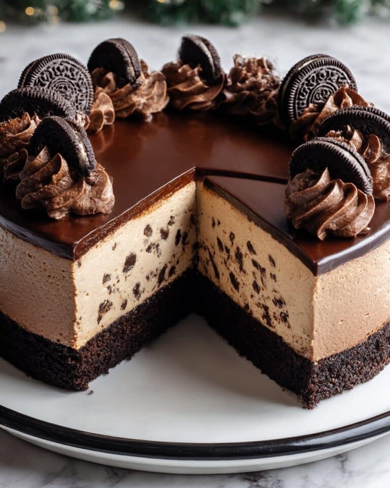 Triple Chocolate Cheesecake with Oreo Crust Recipe