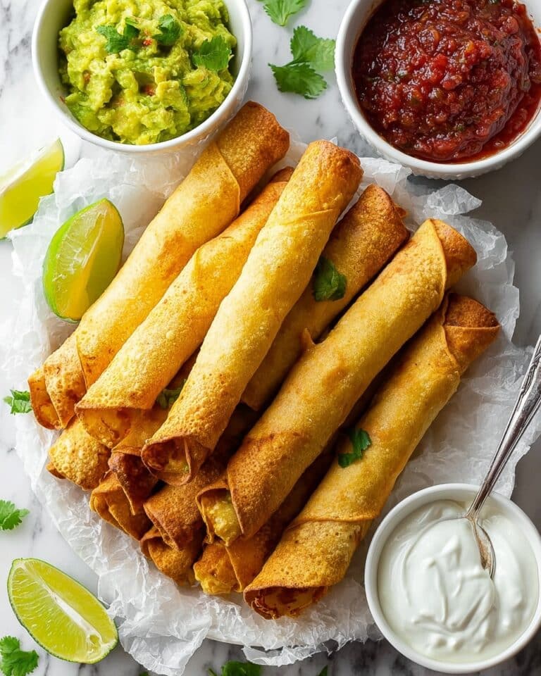 Crispy Baked Chicken Taquitos Recipe