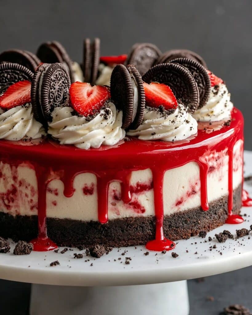 Red Velvet Oreo Cheesecake Recipe