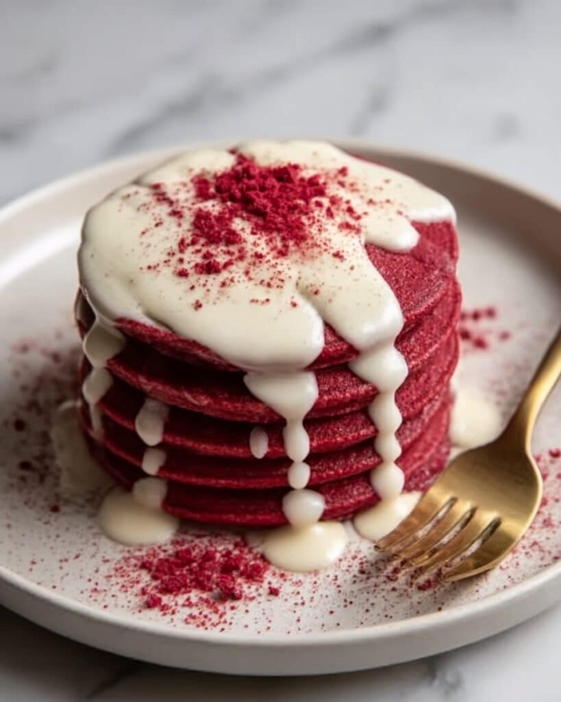 Red Velvet Pancakes For A Sweet Valentine’s Breakfast Recipe