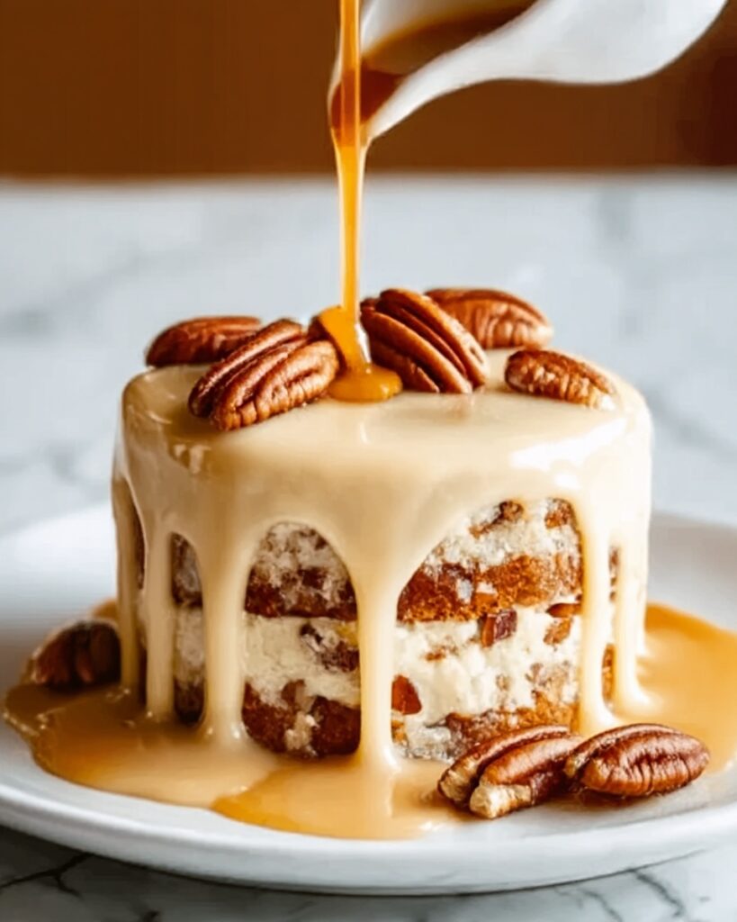 Butter Pecan Praline Poke Cake Recipe