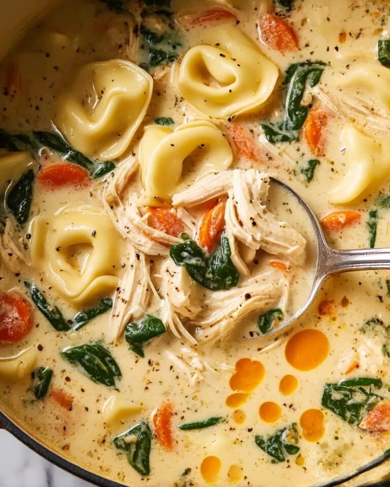 Easy & Creamy Chicken Tortellini Soup (40-Minutes) Recipe