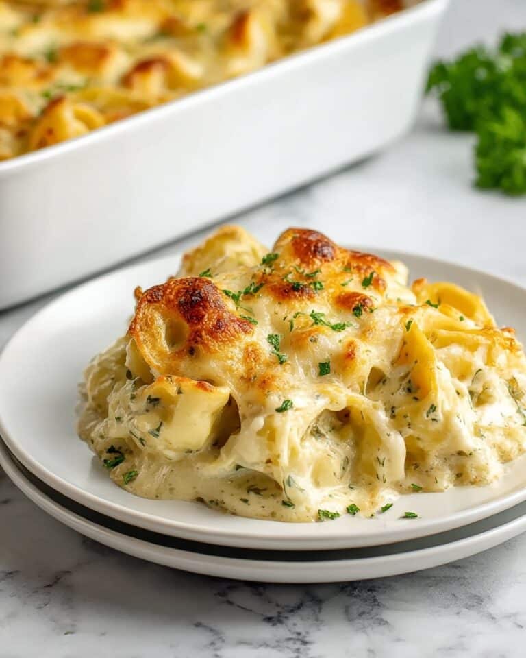 Alfredo Tortellini Bake Recipe
